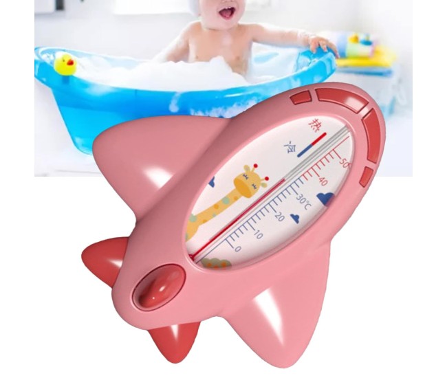 Termometru pentru Baie, Flippy, Plutitor, Rezistent la apa, Multifunctional, Model Avion, 11x10x4 cm, Roz Termometru pentru Baie, Flippy, Plutitor, Rezistent la apa, Multifunctional, Model Avion, 11x10x4 cm, Roz