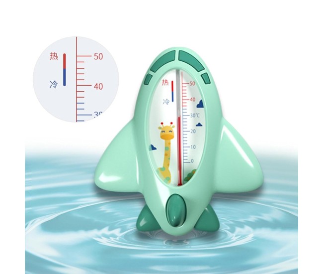 Termometru pentru Baie, Flippy, Plutitor, Rezistent la apa, Multifunctional, Model Avion, 11x10x4 cm, Verde Termometru pentru Baie, Flippy, Plutitor, Rezistent la apa, Multifunctional, Model Avion, 11x10x4 cm, Verde