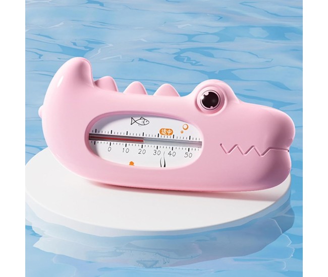Termometru pentru Baie, Flippy, Plutitor, Rezistent la apa, Multifunctional, Model Crocodil, 2.7x6.5x3.7 cm, Roz Termometru pentru Baie, Flippy, Plutitor, Rezistent la apa, Multifunctional, Model Crocodil, 2.7x6.5x3.7 cm, Roz