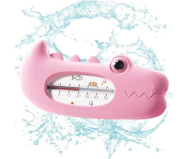 Termometru pentru Baie, Flippy, Plutitor, Rezistent la apa, Multifunctional, Model Crocodil, 2.7x6.5x3.7 cm, Roz Termometru pentru Baie, Flippy, Plutitor, Rezistent la apa, Multifunctional, Model Crocodil, 2.7x6.5x3.7 cm, Roz