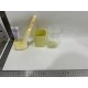 Cana Multifunctionala pentru Voiaj, Flippy, cu Functii de Depozitare si Suport Articole Igiena Dentara, 13 x 6.8 x 6 cm, Galben