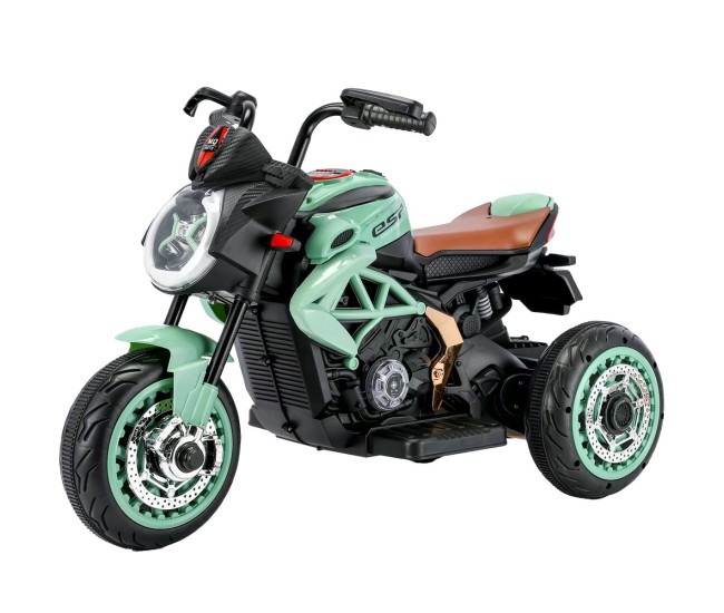 Tricicleta Electrica pentru Copii, Flippy, cu 2 Acumulatoare 380*2, tip 6V7, Telecomanda, Bluetooth, Sistem Anti-Rasturnare, Sistem de Lumini si Sunet, 6+ Ani, 95 x 58 x 45 cm, Negru Verde Tricicleta Electrica pentru Copii, Flippy, cu 2 Acumulatoare 380*2, tip 6V7, Telecomanda, Bluetooth, Sistem Anti-Rasturnare, Sistem de Lumini si Sunet, 6+ Ani, 95 x 58 x 45 cm, Negru Verde