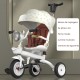 Tricicleta multifunctionala pentru Copii, Flippy, Cu Copertina Pliabila, Tip Impingere, Scaun Rotativ cu Functie Sezut si Culcat, Ghidon cu Cos Lumini si Muzica, Suport Pahar, 66 x 38 x 32 cm, Alb Ivory Tricicleta multifunctionala pentru Copii, Flippy, Cu Copertina Pliabila, Tip Impingere, Scaun Rotativ cu Functie Sezut si Culcat, Ghidon cu Cos Lumini si Muzica, Suport Pahar, 66 x 38 x 32 cm, Alb Ivory