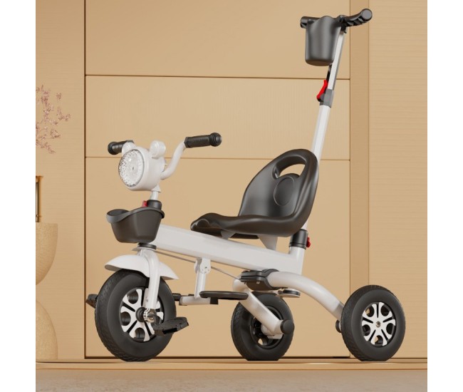 Tricicleta multifunctionala pentru Copii, Flippy, Pliabila de Tip Impingere, Scaun cu Functie Sezut si Culcat, Ghidon cu Cos Lumini si Muzica, Suport Pahar, 61 x 37 x 27 cm, Alb Negru Tricicleta multifunctionala pentru Copii, Flippy, Pliabila de Tip Impingere, Scaun cu Functie Sezut si Culcat, Ghidon cu Cos Lumini si Muzica, Suport Pahar, 61 x 37 x 27 cm, Alb Negru