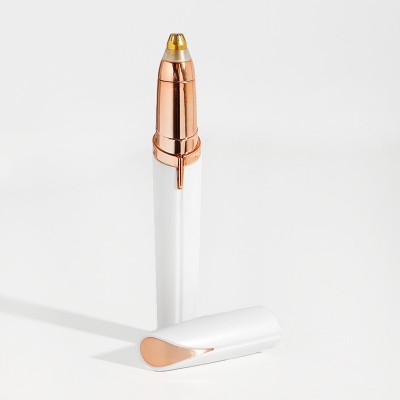 Trimmer Facial, Flippy, pentru Sprancene, Incarcare USB, 1.5 x 13 cm, din ABS, Alb