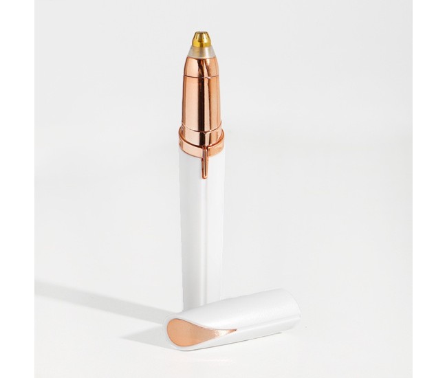 Trimmer Facial, Flippy, pentru Sprancene, Incarcare USB, 1.5 x 13 cm, din ABS, Alb