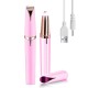 Trimmer Facial, Flippy, pentru Sprancene, Incarcare USB, 1.5 x 13 cm, din ABS, Roz