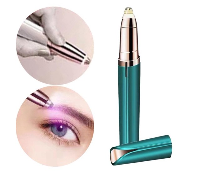 Trimmer Facial, Flippy, pentru Sprancene, Incarcare USB, 1.5 x 13 cm, din ABS, Verde Trimmer Facial, Flippy, pentru Sprancene, Incarcare USB, 1.5 x 13 cm, din ABS, Verde