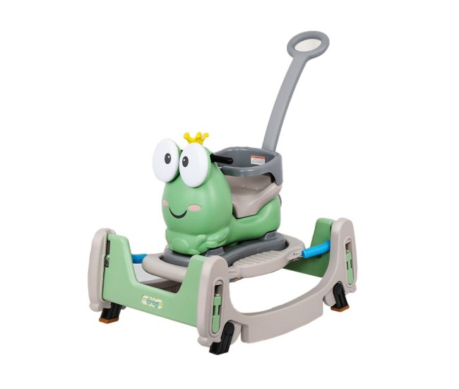 Masinuta Balansor Multifunctionala pentru Copii, Flippy, Model Cal Scooter de tip Masinuta Balansor, Varsta 1-3 ani, 93 x 80 x 58 cm, cu Maner, Verde