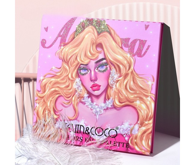 Trusa de Machiaj, KEVIN & COCO, Princess Palette. Fard de Pleoape, Iluminator, Corector, Ruj, 79 culori, 19.7 x 20 x 2 cm Trusa de Machiaj, KEVIN & COCO, Princess Palette. Fard de Pleoape, Iluminator, Corector, Ruj, 79 culori, 19.7 x 20 x 2 cm
