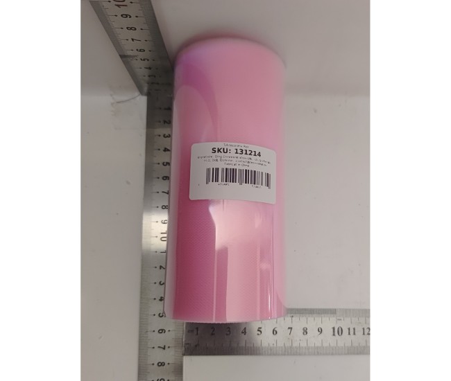 Tul Decorativ, Flippy, 15 cm Latime, 22 cm Lungime, din Poliester, Roz