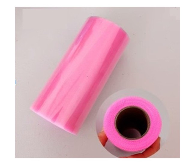 Tul Decorativ, Flippy, 15 cm Latime, 22 cm Lungime, din Poliester, Roz