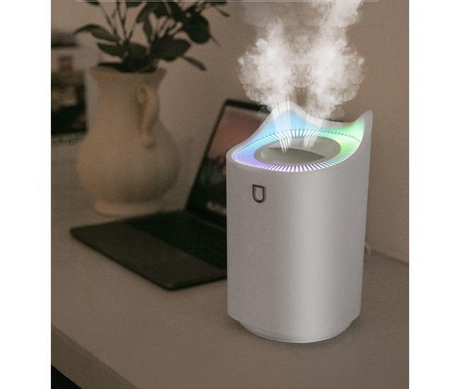 Umidificator cu duza dubla, Flippy, de capacitate mare 3L, alb Umidificator cu duza dubla, Flippy, de capacitate mare 3L, alb