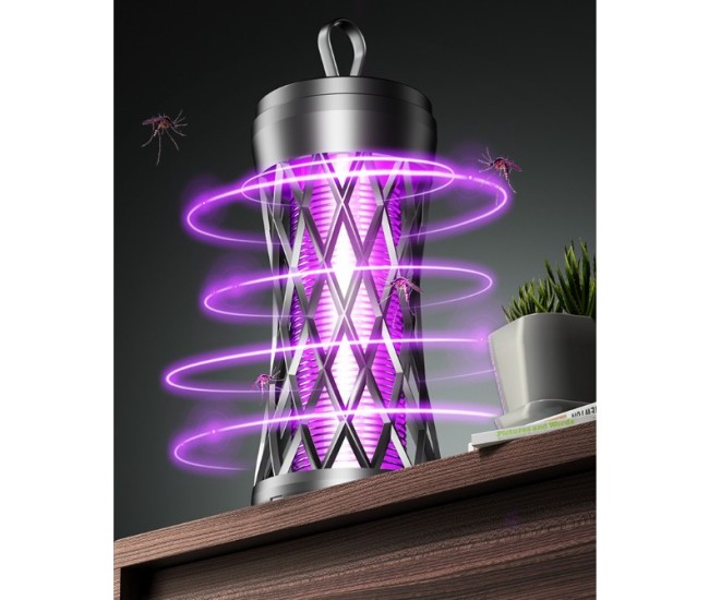 Lampa Anti-Insecte, Flippy, Lumina UV, Electrica, Incarcare USB, 5V, 1A, Silentioasa, 12 x 6 m, Negru Lampa Anti-Insecte, Flippy, Lumina UV, Electrica, Incarcare USB, 5V, 1A, Silentioasa, 12 x 6 m, Negru
