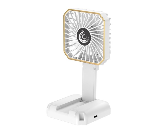 Ventilator Portabil, Flippy, de Gat, de Birou, Suport Telefon, 14 x 7 cm, Incarcare USB, din ABS, 3 Viteze, Alb Ventilator Portabil, Flippy, de Gat, de Birou, Suport Telefon, 14 x 7 cm, Incarcare USB, din ABS, 3 Viteze, Alb