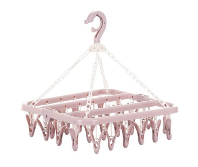 Uscator de rufe Flippy, 32 de cleme, Plastic, Pliabil, rotire 360 grade, 32x32 cm, Roz Uscator de rufe Flippy, 32 de cleme, Plastic, Pliabil, rotire 360 grade, 32x32 cm, Roz