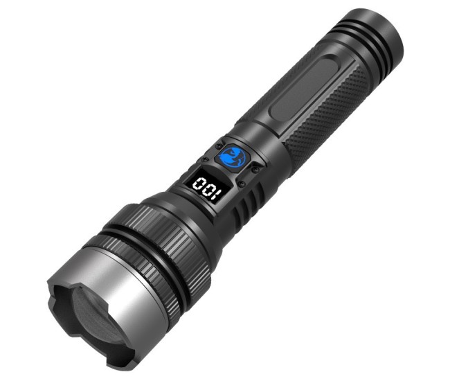Lanterna LED Lumina Alba, Flippy, Lanterna cu Zoom Telescopic, Baterie externa, din Aluminiu + ABS, 1800 mAh, 17 x 4 x 3 cm, Negru Lanterna LED Lumina Alba, Flippy, Lanterna cu Zoom Telescopic, Baterie externa, din Aluminiu + ABS, 1800 mAh, 17 x 4 x 3 cm, Negru