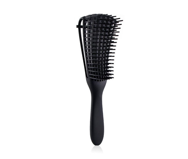 Perie flexibila pentru descalcire par cret umed si uscat, Flippy, Negru Perie flexibila pentru descalcire par cret umed si uscat, Flippy, Negru