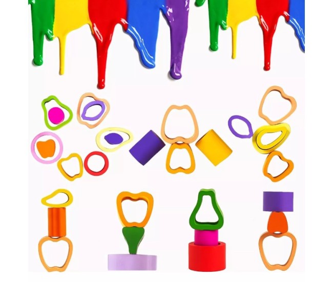 Jucarie Montessori din Lemn, Flippy, Tip Puzzle, cu 5 Forme Asimetrice, 15 Piese, Model Fructe, Educativa, Interactiva, Creativa, Materiale Non Toxice, +2 Ani, 29x6.5 cm, Multicolor Jucarie Montessori din Lemn, Flippy, Tip Puzzle, cu 5 Forme Asimetrice, 15 Piese, Model Fructe, Educativa, Interactiva, Creativa, Materiale Non Toxice, +2 Ani, 29x6.5 cm, Multicolor