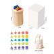 Jucarie Educativa Montessori din Lemn, 28 Piese, Flippy, Sortator cu Forme Geometrice, Joc de Motricitate Fina pentru Copii, Varsta 2+ ani, Saculet Depozitare, 11.3 x 7 cm, Multicolor