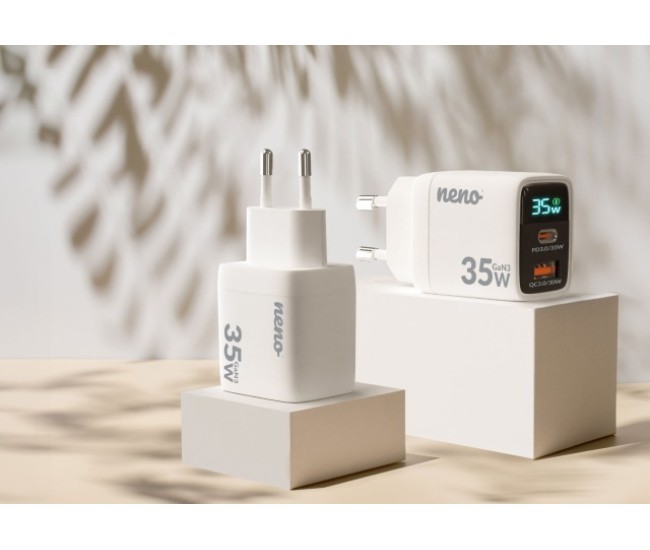 Adaptor priza 35w cu incarcare rapida si protectie supracurent