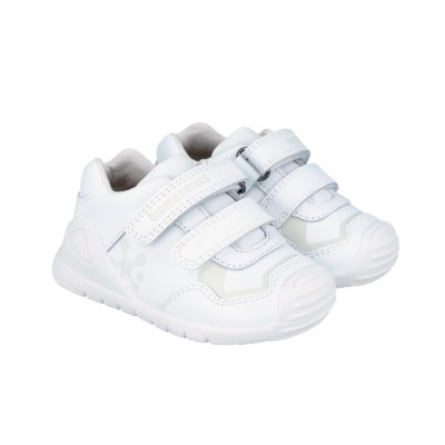 Adidasi primii pasi pentru copii biomecanics, alb (marime: 22 (13,5-14,1 cm)) Adidasi primii pasi pentru copii biomecanics, alb (marime: 22 (13,5-14,1 cm))