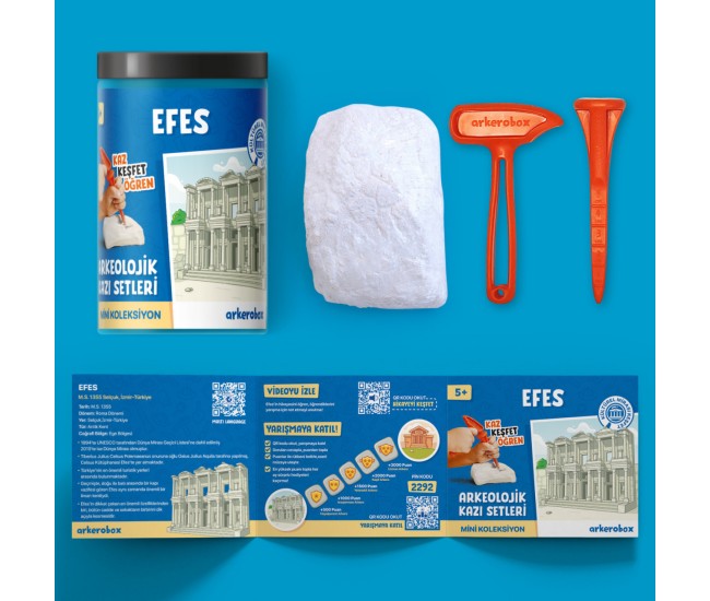 Arkerobox - mini set arheologic educational si puzzle 3d, efes - biblioteca celsus Arkerobox - mini set arheologic educational si puzzle 3d, efes - biblioteca celsus