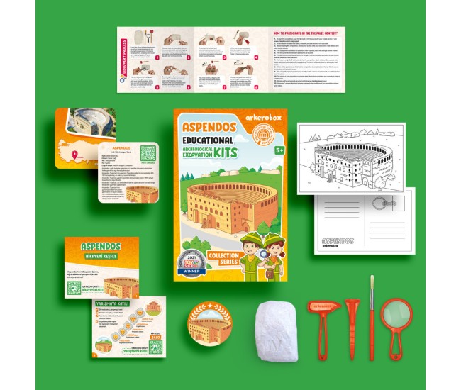 Arkerobox - set arheologic educational si puzzle 3d, aspendos Arkerobox - set arheologic educational si puzzle 3d, aspendos