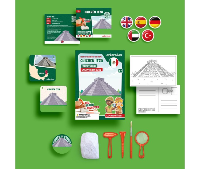 Arkerobox - set arheologic educational si puzzle 3d, chichen itza Arkerobox - set arheologic educational si puzzle 3d, chichen itza