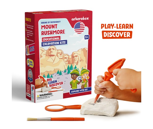 Arkerobox - set arheologic educational si puzzle 3d, mount rushmore Arkerobox - set arheologic educational si puzzle 3d, mount rushmore