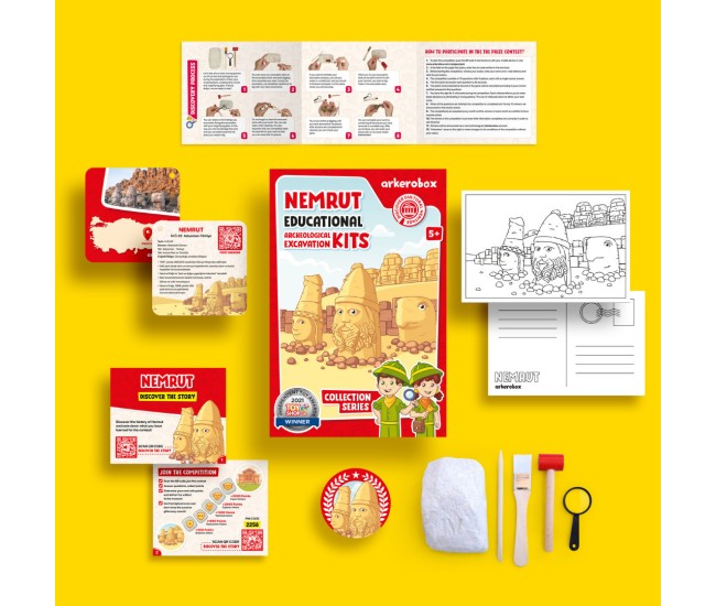 Arkerobox - set arheologic educational si puzzle 3d, nemrut Arkerobox - set arheologic educational si puzzle 3d, nemrut