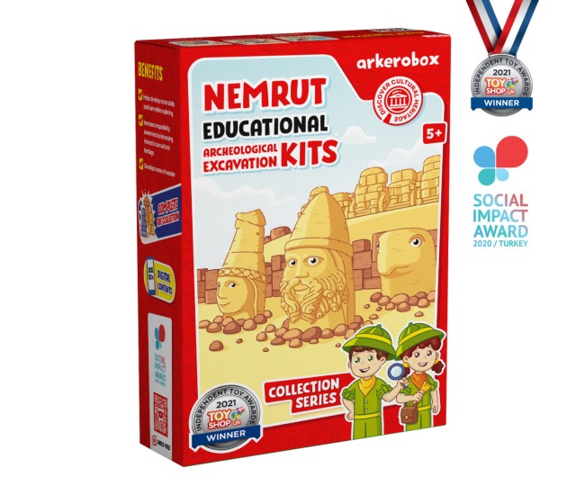 Arkerobox - set arheologic educational si puzzle 3d, nemrut Arkerobox - set arheologic educational si puzzle 3d, nemrut