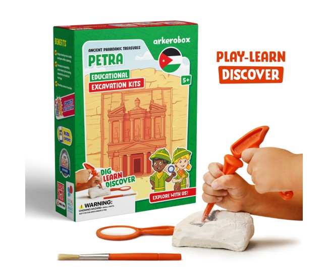 Arkerobox - set arheologic educational si puzzle 3d, petra Arkerobox - set arheologic educational si puzzle 3d, petra