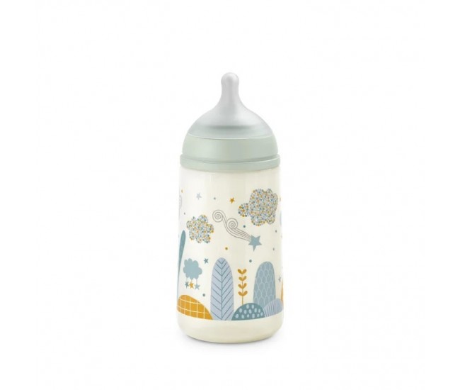 Biberon 270 ml tetină fiziologică sx pro debit mediu verde dreams Biberon 270 ml tetină fiziologică sx pro debit mediu verde dreams
