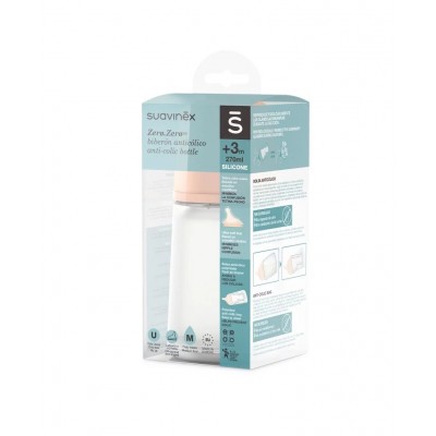 Biberon cu debit mediu zero zero 270 ml suavinex