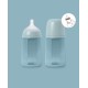 Biberon din silicon, 240ml, colour essence sx pro debit mediu, albastru Biberon din silicon, 240ml, colour essence sx pro debit mediu, albastru