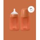Biberon din silicon, 240ml, colour essence sx pro debit mediu, rosu Biberon din silicon, 240ml, colour essence sx pro debit mediu, rosu