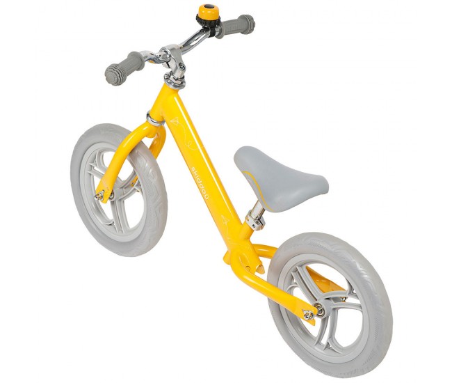 Bicicleta fara pedale nils, skiddou, galben Bicicleta fara pedale nils, skiddou, galben