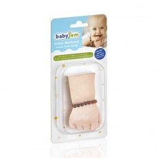 Bratara din chihlimbar pentru bebelusi babyjem (culoare: mixt)