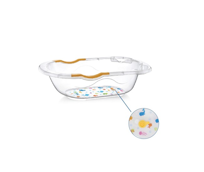 Cadita transparenta cu dop de scurgere, babyjem Cadita transparenta cu dop de scurgere, babyjem