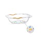 Cadita transparenta cu dop de scurgere, babyjem Cadita transparenta cu dop de scurgere, babyjem