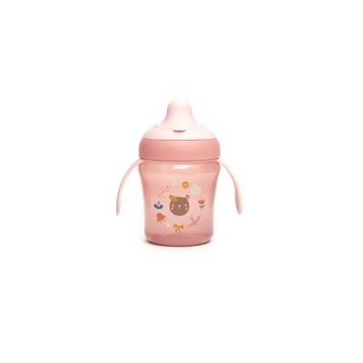 Cană antrenament, 200 ml, roz, forest, suavinex