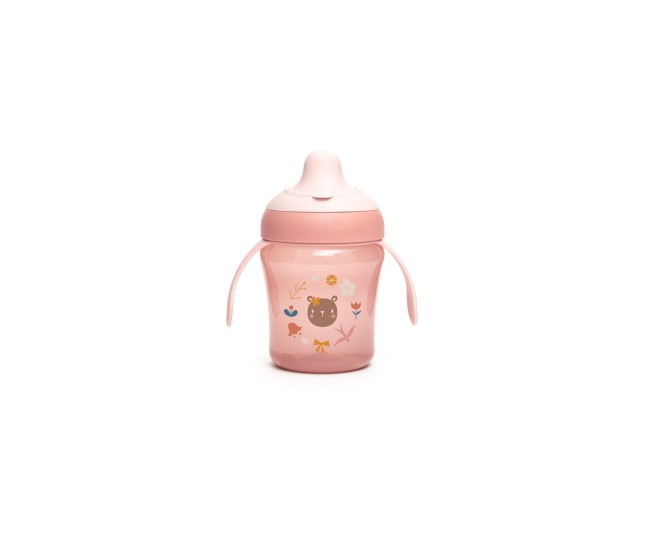 Cană antrenament, 200 ml, roz, forest, suavinex