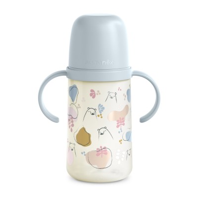 Cana cu muștiuc din silicon, 270 ml, bears, albastru, suavinex Cana cu muștiuc din silicon, 270 ml, bears, albastru, suavinex