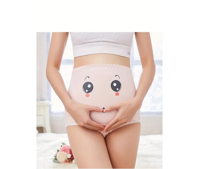 Chiloti pentru gravide din bumbac, roz (marime: m) Chiloti pentru gravide din bumbac, roz (marime: m)