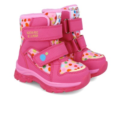 Cizmulite pentru fetite cu buline, agatha ruiz de la prada, roz (marime: 30 (18,8-19,4 cm))