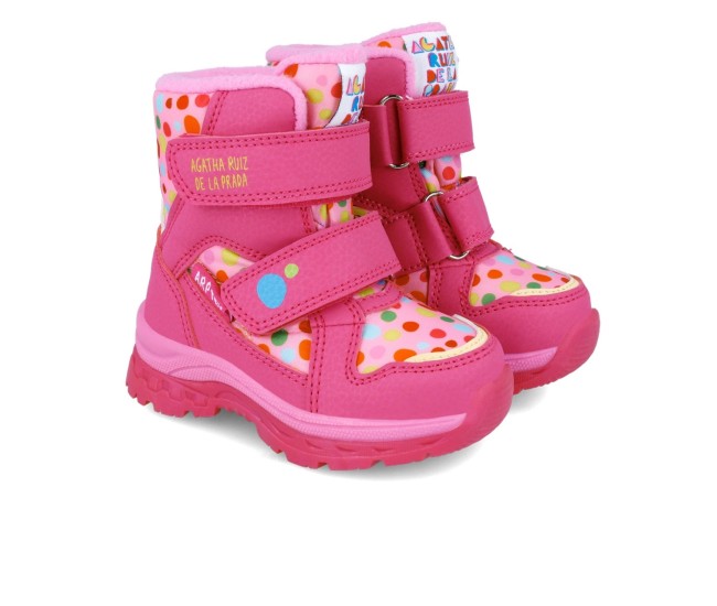 Cizmulite pentru fetite cu buline, agatha ruiz de la prada, roz (marime: 27 (16,8-17,4 cm)) Cizmulite pentru fetite cu buline, agatha ruiz de la prada, roz (marime: 27 (16,8-17,4 cm))