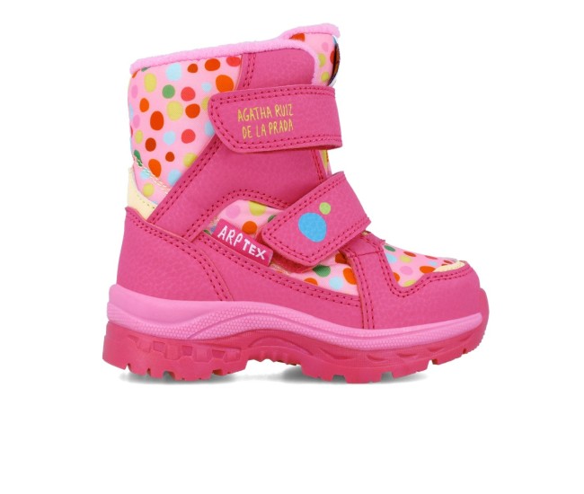 Cizmulite pentru fetite cu buline, agatha ruiz de la prada, roz (marime: 27 (16,8-17,4 cm)) Cizmulite pentru fetite cu buline, agatha ruiz de la prada, roz (marime: 27 (16,8-17,4 cm))