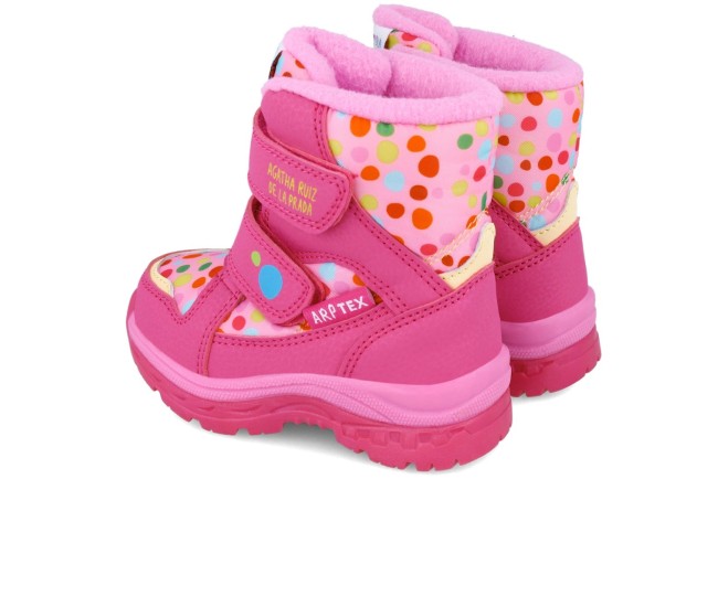 Cizmulite pentru fetite cu buline, agatha ruiz de la prada, roz (marime: 27 (16,8-17,4 cm)) Cizmulite pentru fetite cu buline, agatha ruiz de la prada, roz (marime: 27 (16,8-17,4 cm))