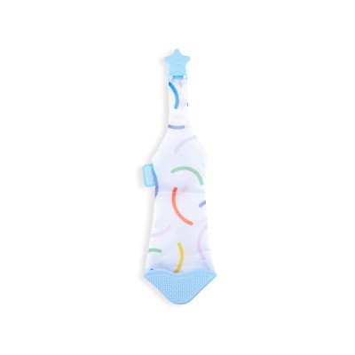 Cravata bebelusi cu accesoriu de dentitie babyjem, bleu